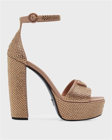 prada flat sandals with anklestrap wood link|Prada leather sandals.